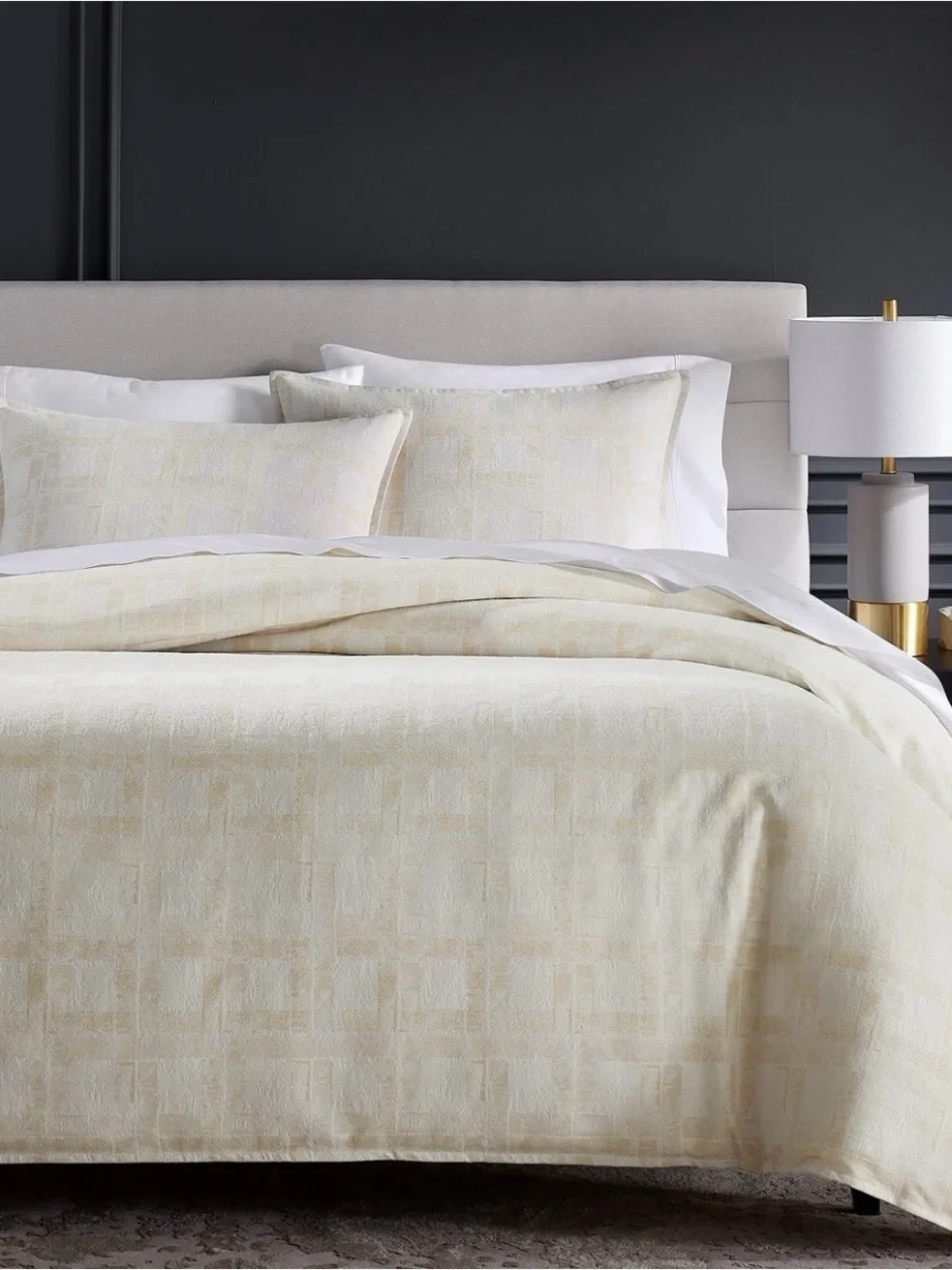 Hotel Collection Cream Textured Comforter Set